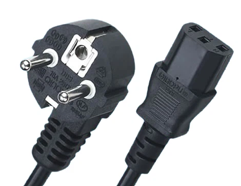 Korea Power Cords, KSC 8305 Plug TO IEC 60320 C13 Connector, Type E,F, 3 Poles Plug, Kc certified Korea Power Cords, KSC 8305 Plug TO IEC 60320 C13 Connector, Type E,F, 3 Poles Plug, Kc certified