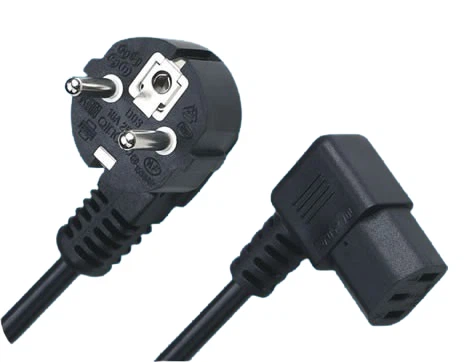 Korea Power Cords, KSC 8305 Plug To IEC 60320 C13 Right Angle ConnectorType E,F, 3 Poles Plug, Kc Certified Korea Power Cords, KSC 8305 Plug To IEC 60320 C13 Right Angle ConnectorType E,F, 3 Poles Plug, Kc Certified